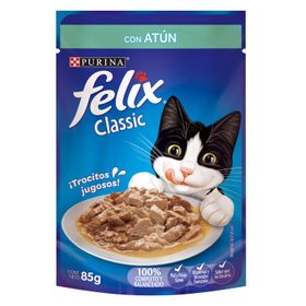 Alimento Húmedo Gato Adulto Felix Sensaciones de Atún En Salsa 85 g