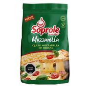 Queso Mozzarella Hebras Soprole 400 g