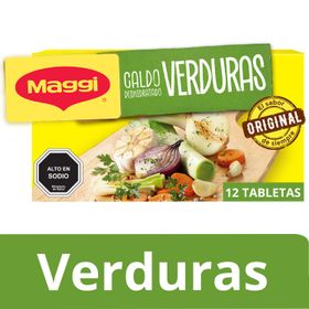 Caldo Maggi de Verduras 120 g 12 Tabletas