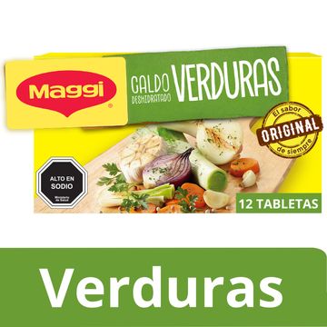 Caldo Maggi de Verduras 120g 12 tabletas