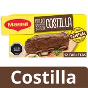 Caldo Maggi Sabor Costilla 120 g 12 Tabletas