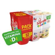 Pack 12 un. Yogurt Batido Soprole Sabores 120 g