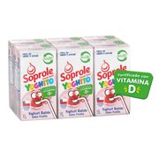 Pack 6 un. Yogurt Batido Soprole Frutilla 115 g