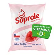 Yogurt Batido Soprole Frutilla Bolsa 1 kg