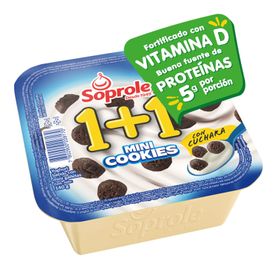 Yogurt Con Cereal Soprole 1+1 Mini Cookies 140 g