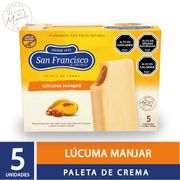 Pack Paleta Helado San Francisco Lúcuma 68 g 5 un.