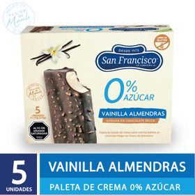 Helado San Francisco Multipack 0% Azúcar Choco Vainilla 70 g 5 un.