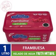 Helado de Agua San Francisco Frambuesa 1 L