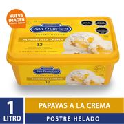 Helado San Francisco Papayas A La Crema 1 L