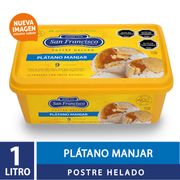 Postre Helado San Francisco Plátano Manjar 1 L