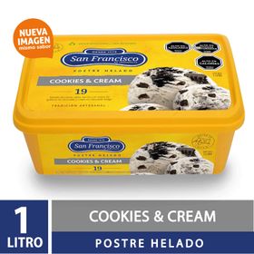 Postre Helado San Francisco Cookies & Cream 1 L
