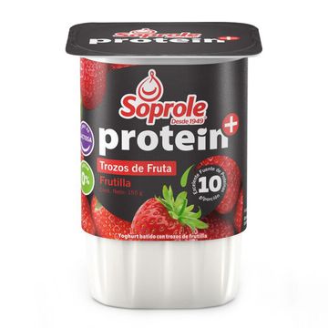 Yoghurt proteína trozos frutilla 155 g