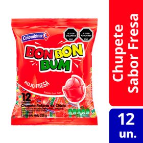Chupete Bon Bon Bun fresa 228 g