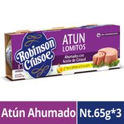 Tripack Atún Ahumado 52 g drenado 3 un.