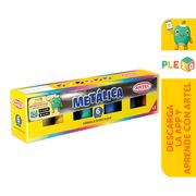 Témpera metálica 6 colores 15 cc