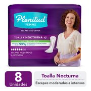 Toallas Plenitud Femenina Nocturna 8 un.