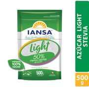 Azúcar Blanca Iansa Light Con Stevia 500 g