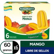 Barra de Fruta Guallarauco Mango 60 g 6 un.