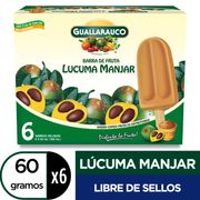 Barra de Fruta Guallarauco Lúcuma Manjar 60 g 6 un.