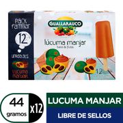 Barra de Fruta Guallarauco Lúcuma Manjar 44 g 12 un.