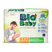 Pañales Bio Baby Ecológicos Talla RN 28 un.