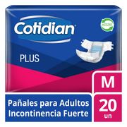 Pañales Adulto Cotidian Plus Talla M 20 un.