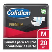 Pañales Adulto Cotidian Premium Talla M 20 un.