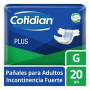 Pañales Adulto Cotidian Plus Talla G 20 un.