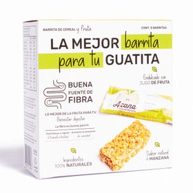 Barrita Azana Cáscara Foods Sabor Manzana 5 un.