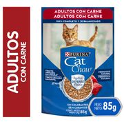 Alimento Húmedo Gato Adulto Cat Chow Carne 85 g