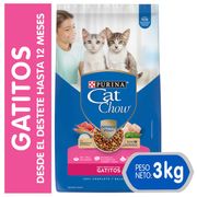 Alimento Gatito Cat Chow Carne y Verduras 3 kg