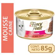 Alimento Húmedo Gato Fancy Feast Mousse de Carne 85 g