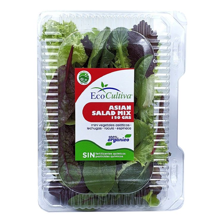 Asian salad mix orgánica 150 g Jumbo.cl