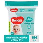 Toallas Húmedas Huggies Cuidado 4 En 1 - 184 un.