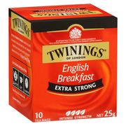 Té English Breakfast Twinings Extra Stronge 10 Bolsitas