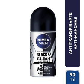 Desodorante Roll On Nivea Men Invisible Black & White 50 ml