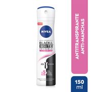 Desodorante Spray Nivea Invisible Black & White Clear 150 ml