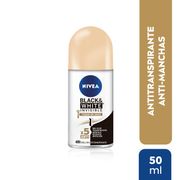 Desodorante Roll On Nivea Black & White Toque Seda 50 ml