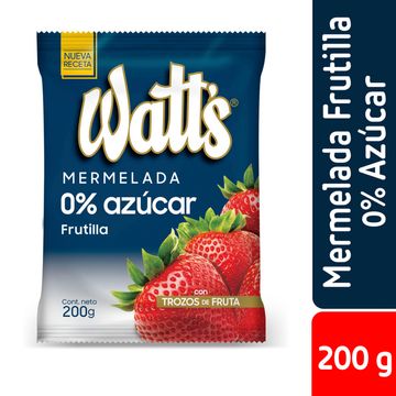 Mermelada Watt's 200 g, frutilla, sin azúcar