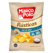 Papas Fritas Marco Polo Rústicas Sal de Mar 380 g