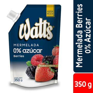 Mermelada sin azúcar Watt's berries doypack 350 g