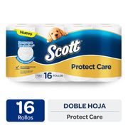 Papel Higiénico Scott Protect Care Doble Hoja 22 m 16 un.