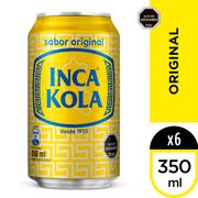 Pack 6 un. Bebida Inca Kola 350 ml