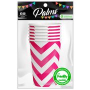 Set 6 Vasos Palms Diseño 1 Chevron