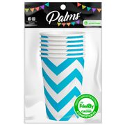 Set 6 Vasos Palms Diseño 2 Chevron