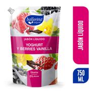 Jabón Líquido Ballerina Yoghurt, Berries y Vainilla 750 ml