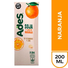 Bebida Vegetal Ades Soya Naranja 200 ml