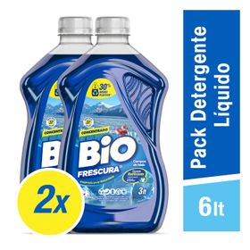 Pack 2 un. Detergente Líquido Bio Frescura Campos de Hielo 3 L