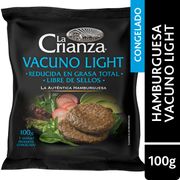 Hamburguesa Vacuno La Crianza Light 100 g