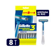 Máquina Afeitar Gillette Desechable Prestobarba Ug3 8 un.